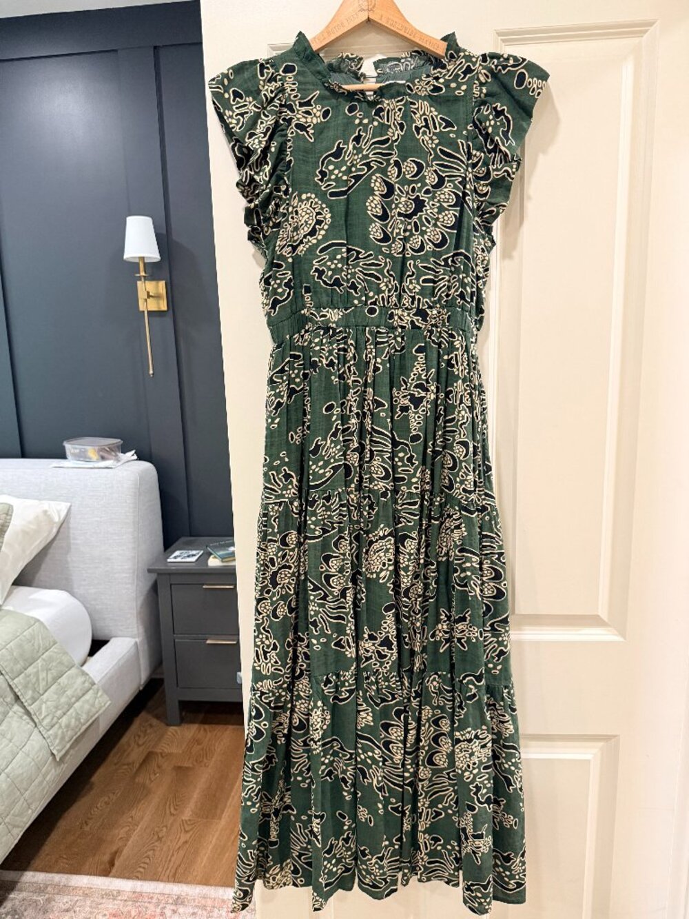 Boutique Ruffle Sleeve Maxi Dress